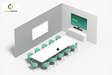 Yealink MeetingBar A40 with CTP25 Touch Console- 3D Layout